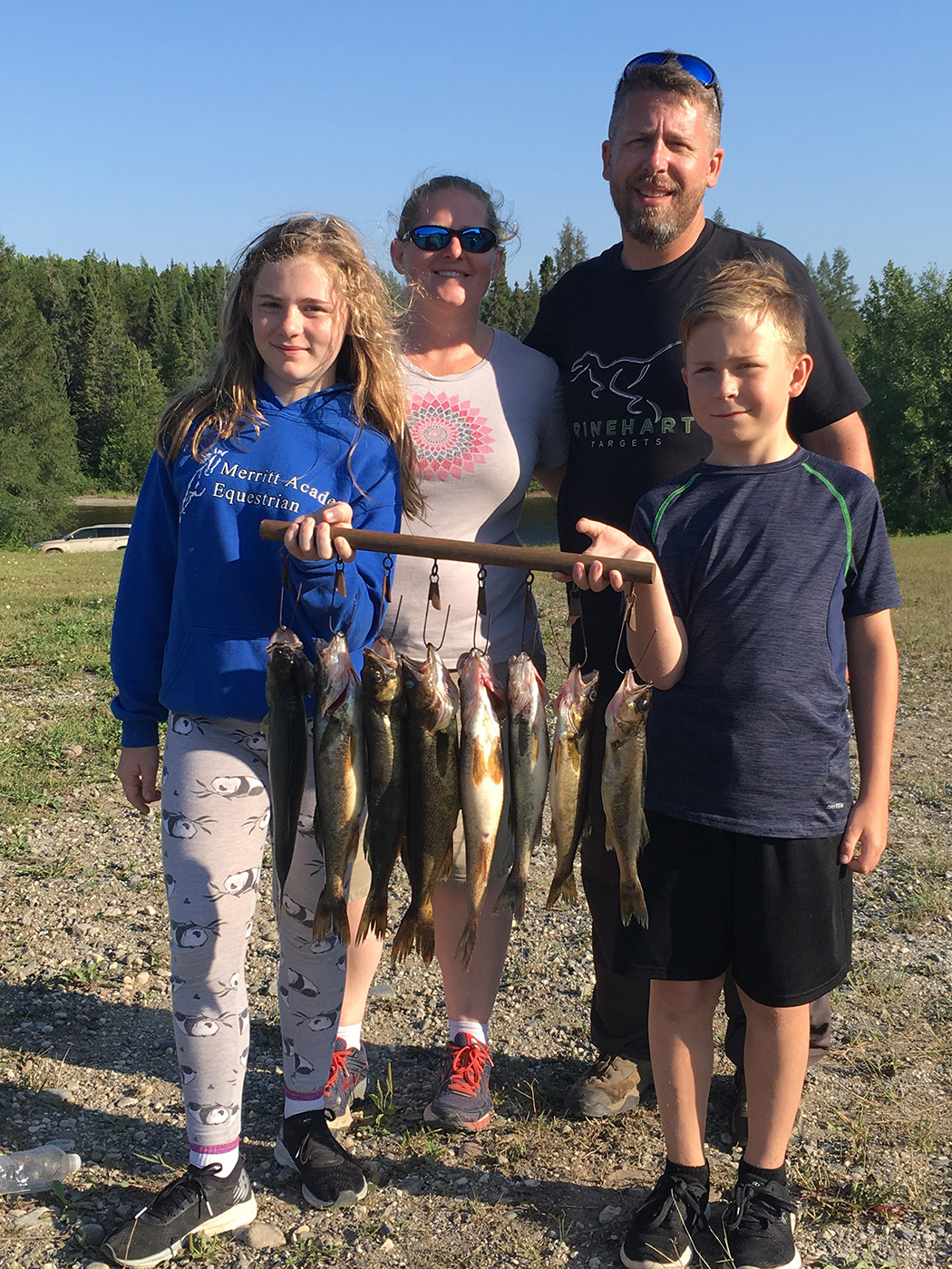 Family With Lots Of Walleye